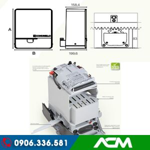 cổng lùa comunello 1500